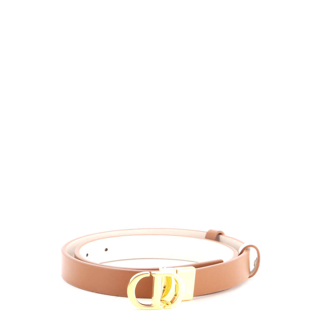 Christian Dior Thin 30 Montaigne Reversible Belt Leather